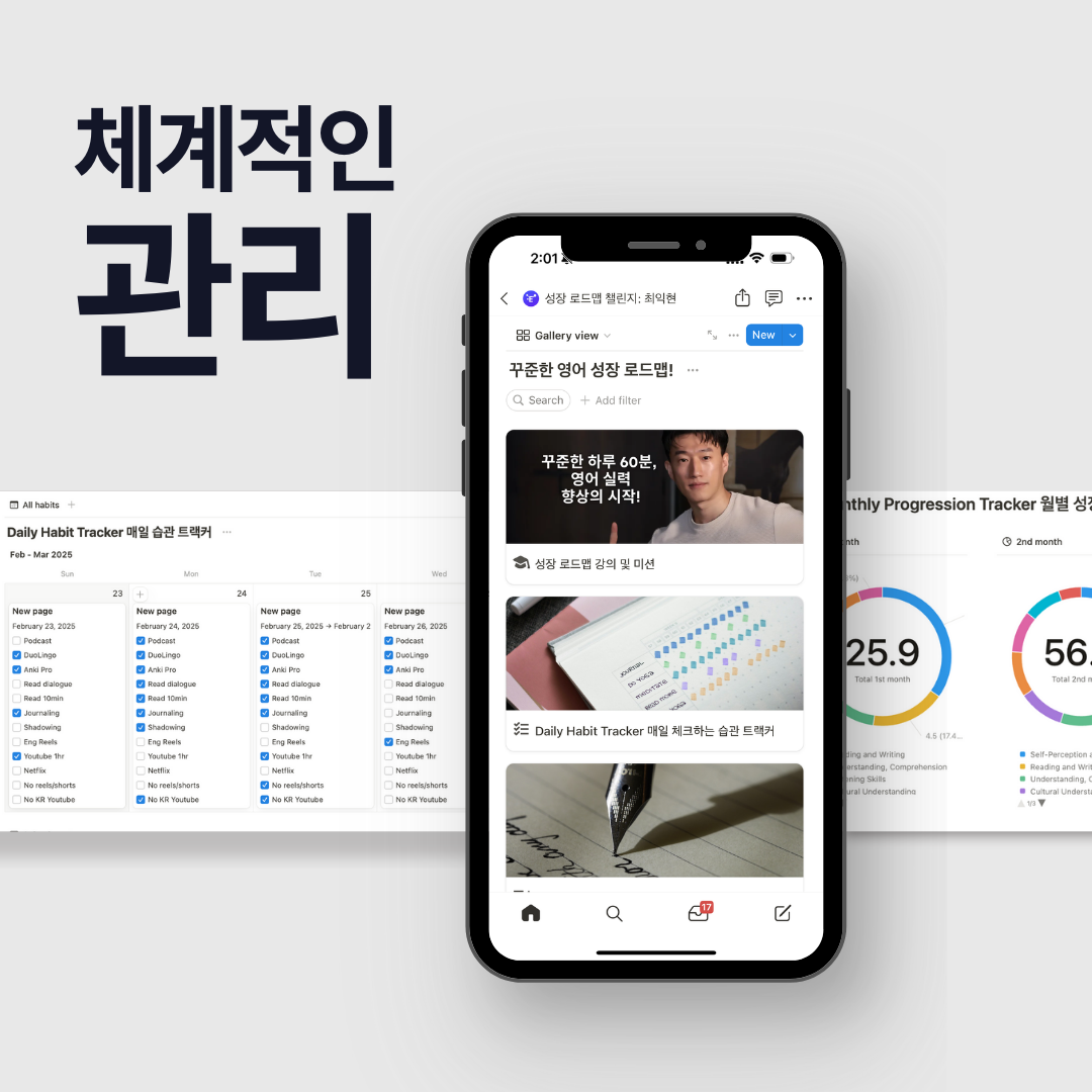 30일 첼린지 - Speak Like Youngjin, 꾸준한 영어 향상 루틴 만들기